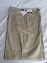 Boys Husky Sz 18 waist 35 In French Toast @ School Shorts Uniform Khaki - £8.30 GBP