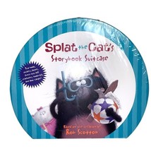 NWT Splat the Cat&#39;s Storybook Suitcase Book Learning Set Spring Gift - £11.04 GBP