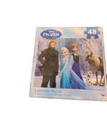 Disney Frozen Elsa Anna Sven Olaf Kristoff Lenticular Puzzle 48 Pieces 1... - $12.00