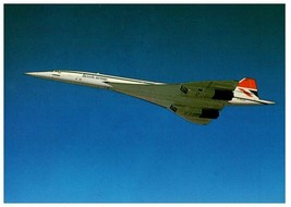 British Airways Concorde Airplane Postcard - £4.12 GBP