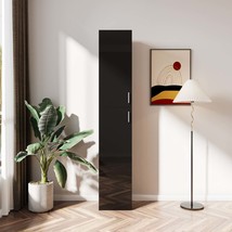Black Freestanding Kitchen Dining Cabinet, 2 Doors, Inadjustable Shelves - $3,615.96 MXN