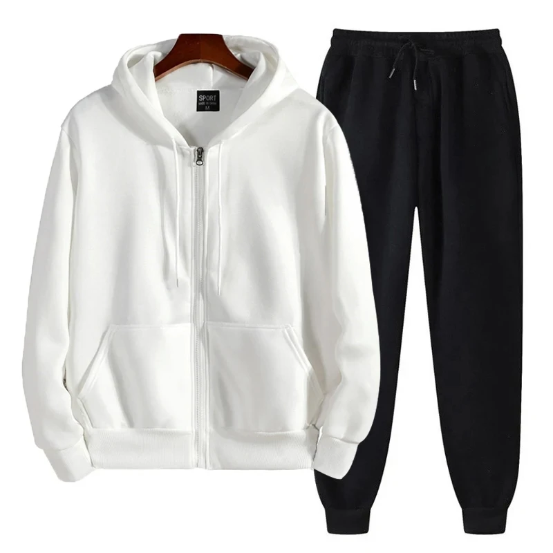 Men 2pcs Men&#39;s Tracksuit Fashion Daily Sweatshirts Men Single Piece Swea... - €33,46 EUR