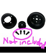 1979-93 Mustang SVE Aluminum Underdrive Pulley Kit Black 5.0 - $1,363.91 MXN