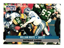 1991 Pro Set #504 William White Detroit Lions - £2.31 GBP