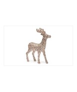 Holiday Lane Shimmer and Light Gold &amp; Pink Sequined Deer Decoration C210414 - £23.08 GBP