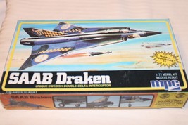 1/72 scale MPC, SAAB Draken, Swedish Interceptor Jet Model Kit #4108 BN Open Box - $50.00