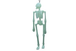 16 Inch Plastic Glow In The Dark Hanging Halloween Skeletons Scary (Pack... - £6.22 GBP