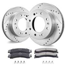 VEVOR Drilled and Slotted Front Brake Rotors Pads Kit for Chevy Silverado GMC - $316.97 CAD