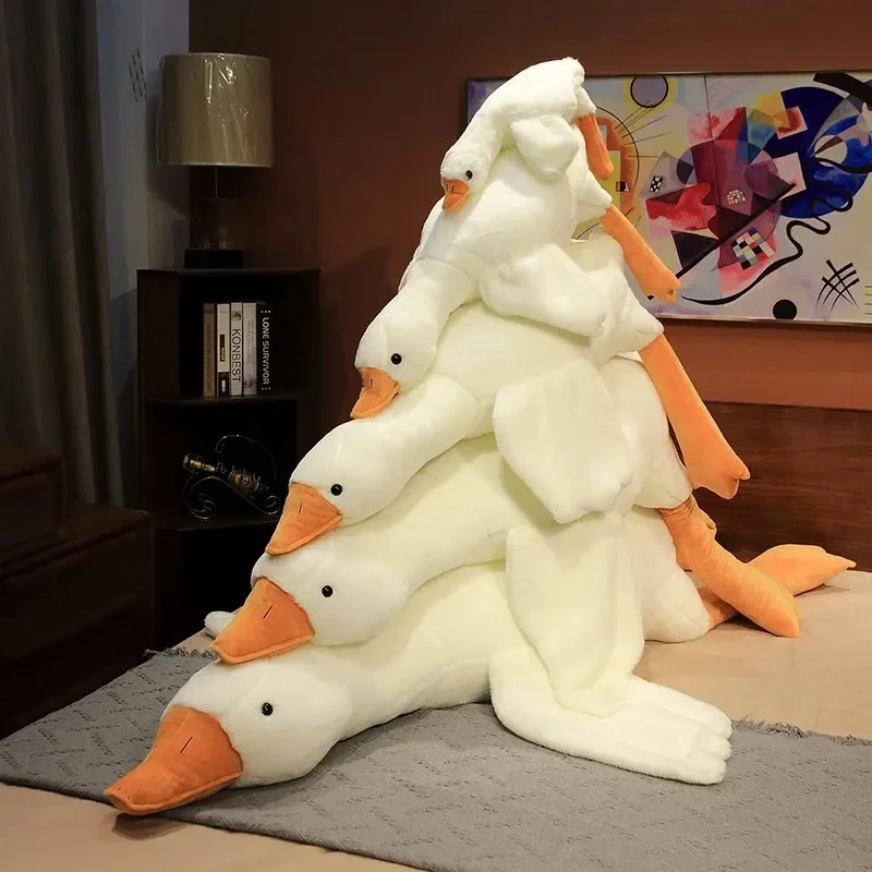 0cm cute big white goose plush toys kawaii huge duck sleep pillow cushion soft stuffed thumb200