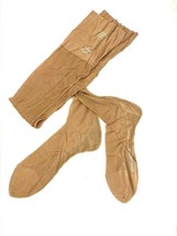 VTG Cuban Heel Stockings Carolina F/F Seamed Hosiery Rayon Chiffon Sky D... - $87.32