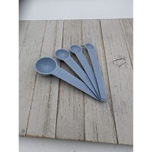 Measuring Spoons Set of 4 Country Blue 1 TBSP 1 Tsp 1/2 Tsp 1/4 Tsp - £7.79 GBP