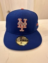 New Era 59Fifty Men&#39;s Hat MLB Team New York Mets Size 8 1/2 - £21.19 GBP