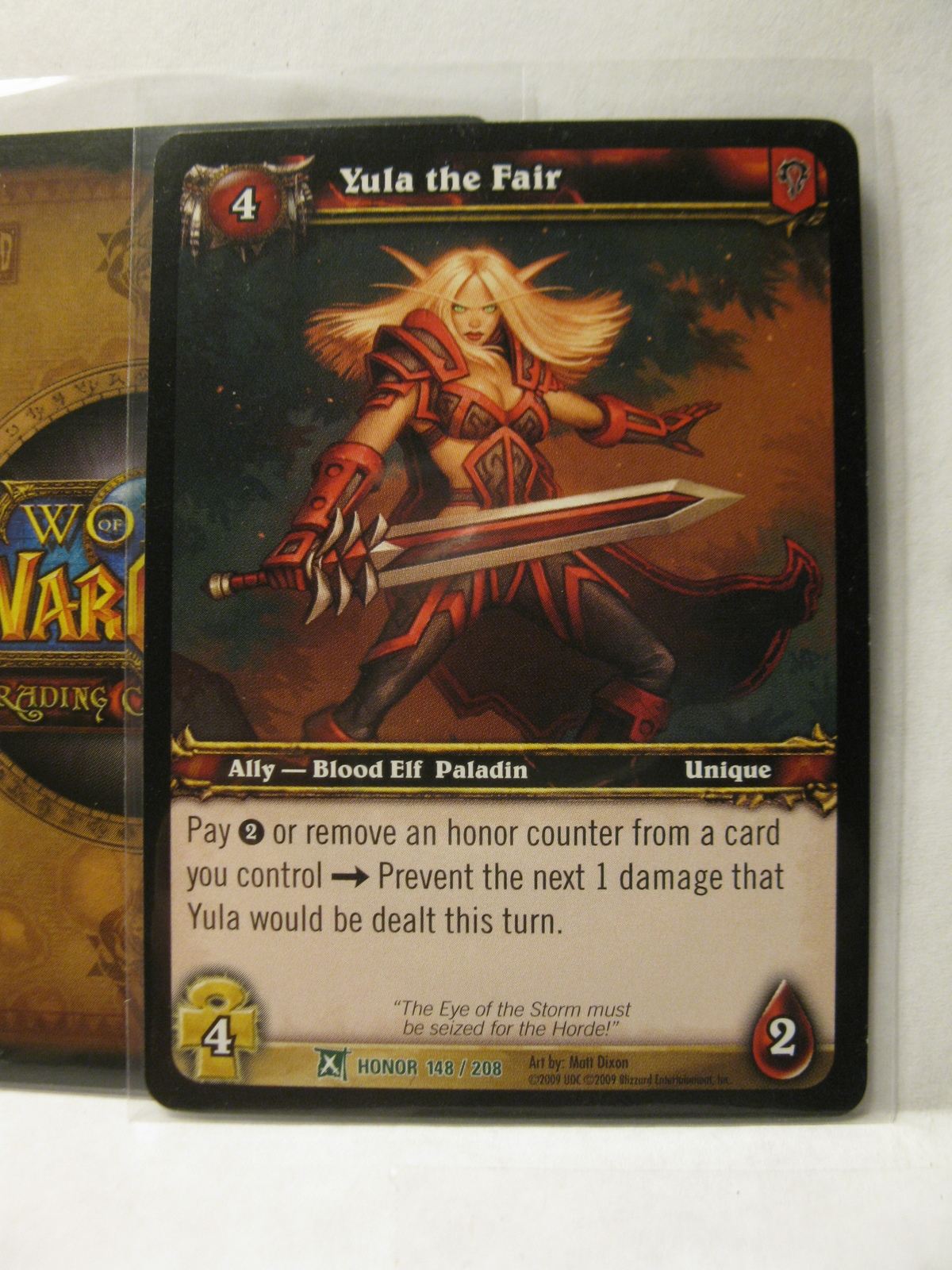 Primary image for (TC-1545) 2009 World of Warcraft Trading Card #148/208: Yula the Fair