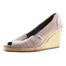 Toms Espadrilles Multicolor Fabric Women Shoes Size 7 Medium - £15.92 GBP