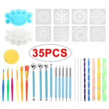 35pcs/set Mandala Dotting Tools for Rock Painting Mandala Art Tool Include - £19.07 GBP