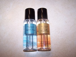 Victoria&#39;s Secret Travel Mist Set - Aqua Kiss &amp; Mango Temptation 2.5 oz ... - £16.12 GBP