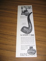 1945 Print Ad Kaywoodie Briar Pipes Since the 1850&#39;s New York,NY - $9.25