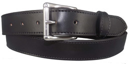 BLACK MONEY BELT English Bridle Leather Concealed 16&quot; Zipper Pouch USA H... - $106.99+