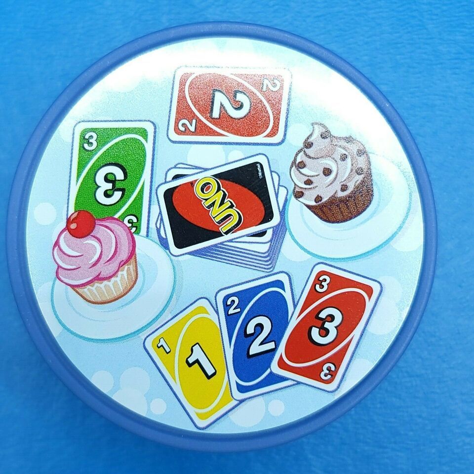 Primary image for Fisher Price Little People Blue Round Table Uno Cupcakes 2022 HHR45 Furniture