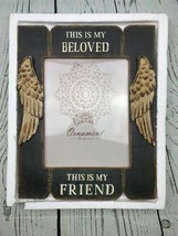 Picture Frames 8x10 This is My Beloved This is My Friend Distressed Wood Black - £22.20 GBP
