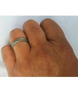 Beautiful protecton amulet pure iron sarbloh punjabi hindu sikh ring adj... - $6.89