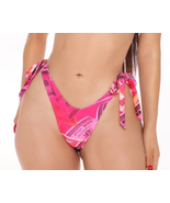 Fashion Nova Chasing Checks Printed Side Tie Bikini Bottom Medium - £15.73 GBP