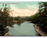 Vista Sotto The Falls Stroudsburg Pennsylvania Pa Unp DB Cartolina T2 - $4.04