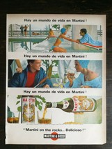 Vintage 1965 Martini &amp; Rossi Spanish Espanol Full Page Original Ad - £5.20 GBP