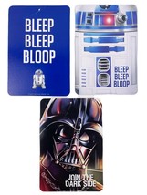 Star Wars Cardboard Sign Lot Of 3 Wall Art R2-D2 Darth Vader 8.5&quot; X 11.5&quot; *Read* - £7.68 GBP