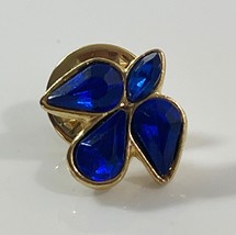 Vintage Hat Pin Blue Rhinestone Bird Metal Lapel Pin Back (SEE PHOTOS) - $9.40