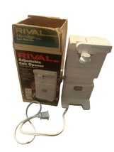 Vintage Rival Adjustable Height Can Opener With Knife Sharpener Tested - £16.77 GBP