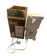 Vintage Rival Adjustable Height Can Opener With Knife Sharpener Tested - £16.04 GBP