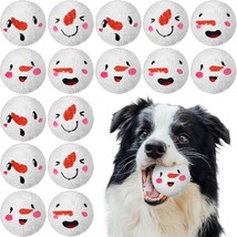 16 Pcs Christmas Squeaky Dog Toy Balls 3 Inch Plush Snowman Dog Chew Toy Balls 2 - $32.99