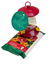 Wild Bird Hummingbird Feeder (12 oz) Red Yellow + 2 lbs Perky Pet Nectar... - $14.85