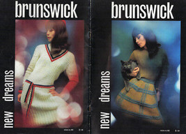 Vintage Brunswick Women&#39;s 60s / 70s Knit Fashion Pattern Book New Dreams  - £26.31 GBP