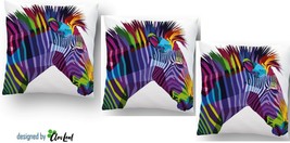 Clovleaf Zebra, Throw Pillow Cushion Cover Pillow Case 17 x 17&quot; Pack of 3 - £14.31 GBP