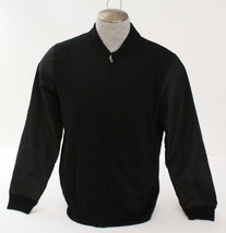 Michael Kors Black Wool Blend Zip Front Sweater Men&#39;s XL NWT - $79.19