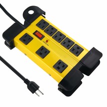 Heavy Duty Power Strip Surge Protector For Appliances, 8 Outlet Workshop Power S - £37.83 GBP