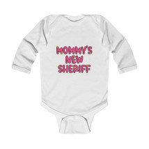 Mommy&#39;s New Sheriff Long Sleeve Baby Bodysuit | Baby Shower Clothes| N818 - £21.59 GBP+