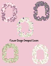 Green, Pink, Purple Floral Omnipod Covers Set of 5 - $12.99