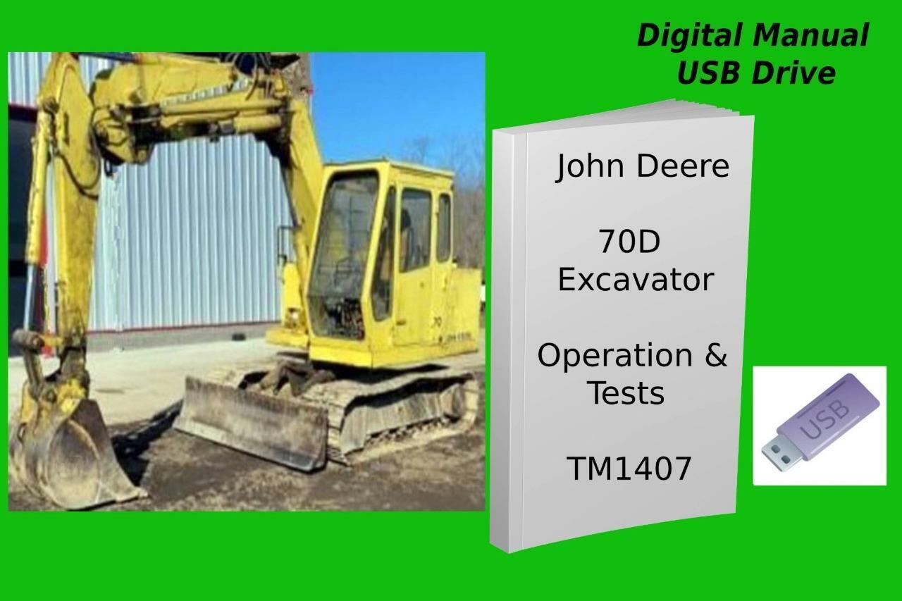 John Deere 70D Excavator Operation and Test Technical Manual See Descrip... - $23.74