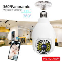 Guudgo v380 wifi e27 bulb dome camera ptz dual light 12 infrared +16 white light - £38.97 GBP