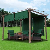 2 Pcs Patio Structure Shade Covers Pergola Canopy Cover Replacement, Green - $61.99