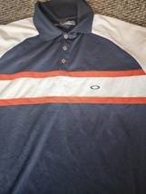 Oakley Golf Polo Shirt Xl Navy Blue Euc Excellent - £9.38 GBP