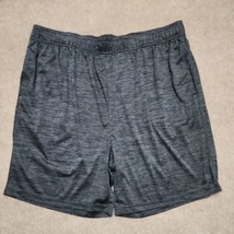 Reebok Speedwick Athletic Drawstring Jersey Shorts Mens XL Heather Gray - $21.65