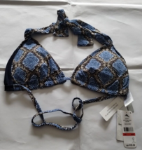 Tommy Bahama Blue Monday Desert Python Reversible Halter Bra Size XS/TP - £18.24 GBP