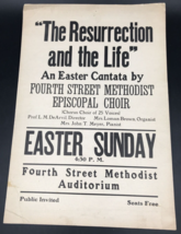 VTG Christian Easter Sunday The Resurrection and the Life Billboard 11&quot; x 16 - $45.56