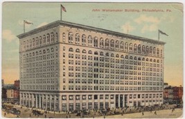 Philadelphia PA Pennsylvania Postcard 1913 John Wanamaker Building Caney KS - $2.99