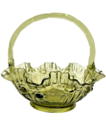 Vintage Green Pressed Glass with Handle Avocado Green - $32.93 CAD