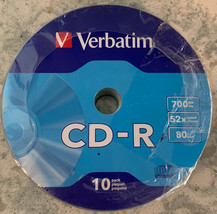 Verbatim Digital Vinyl CD-Rs, 700 MB 80 Min, 52X Speed - One - 10-pack - $6.99